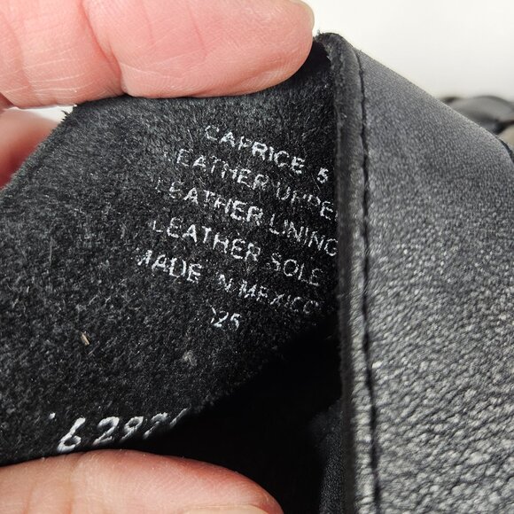 Freebird by Steven Caprice Blue Sandals Heels Women's Size 5 Leather Boho - Picture 7 of 9